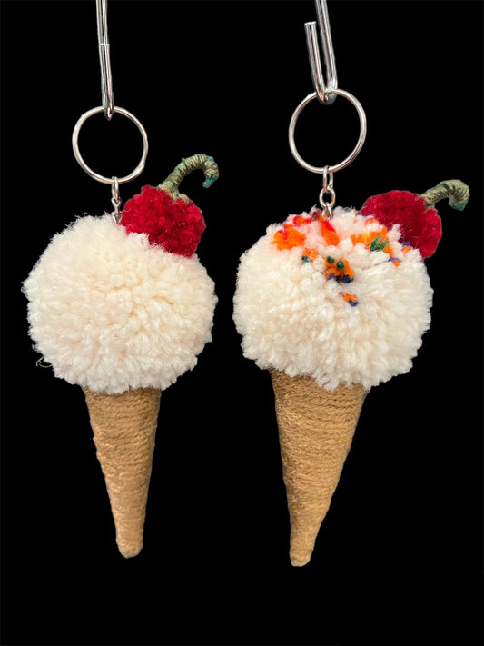 Pom Pom Ice Cream Cones