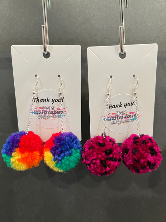 Pom Pom Earrings